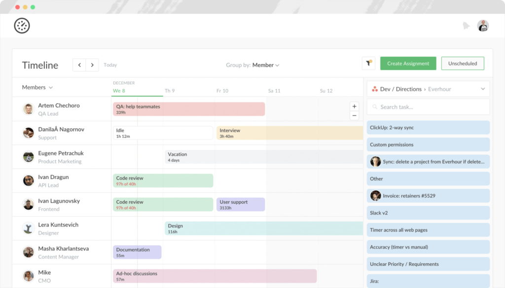 report folders + unscheduled tasks
